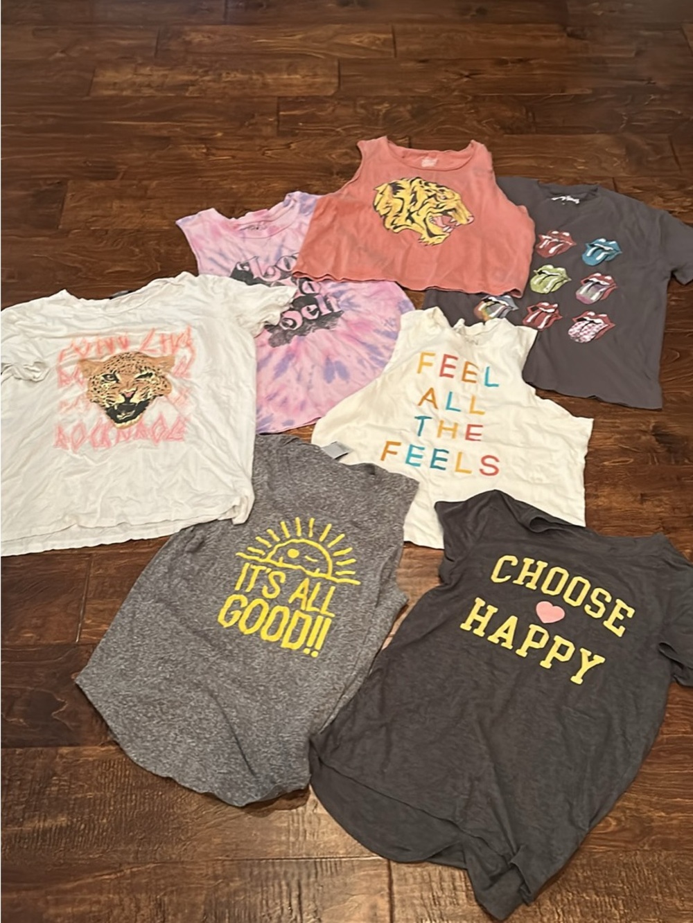 Women’s Graphic Tank & Tee Set - Mixed Colors